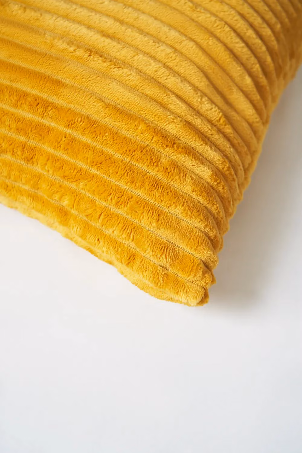 BHS Luxury Ribbon Velvet Cushion in Yellow, W/D/H: 45 x 45 x 45 cm – 3
