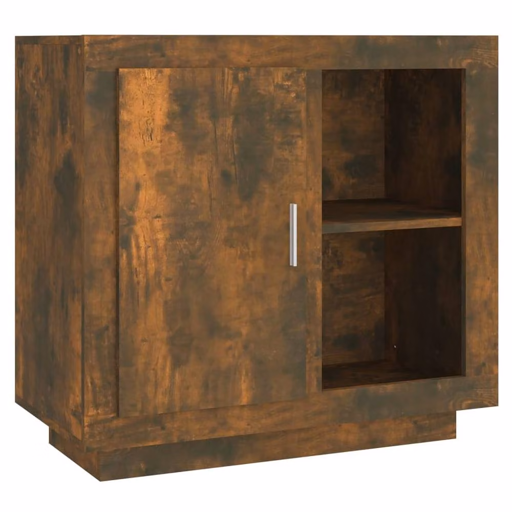 Berkfield Home Smoked Oak Sideboard in Brown, W/D/H: 80 x 40 x 75 cm – 2