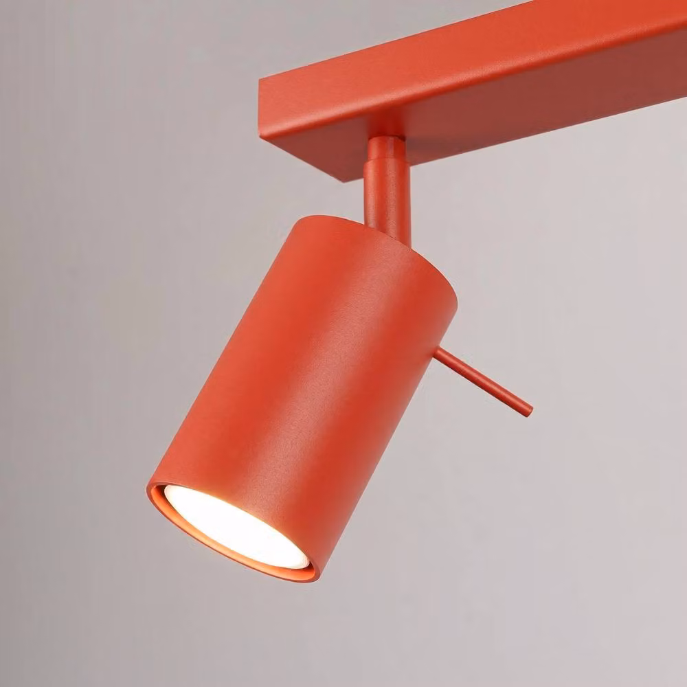 Sollux Lighting Modern Red Ring Ceiling Lamp with 2 Lights, W/D/H: 30 x 16 x 6 cm – 3