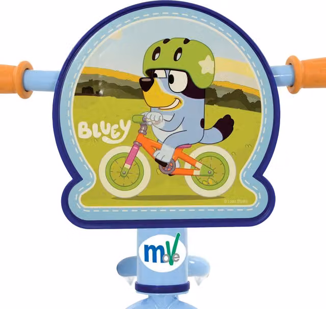 Bluey 12 inch Balance Bike with Light Up Wheels in Blue