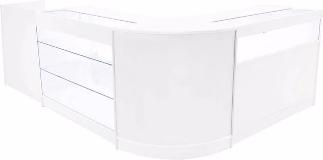 Monstershop Polaris LED Shop Counter Set K1200, B1200, TB60 & CM60 in White