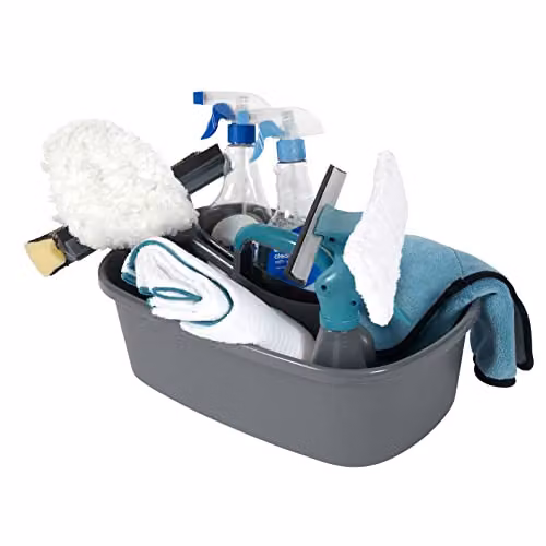 JVL Car and Bike Care Cleaning Range Storage Caddy with Handle, Grey, W: 40 cm, D: 19 cm, H: 26 cm – 3