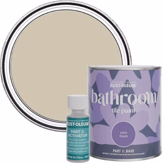 Rust-Oleum Bathroom Tile Paint in Satin Finish, Green, 0.75 l