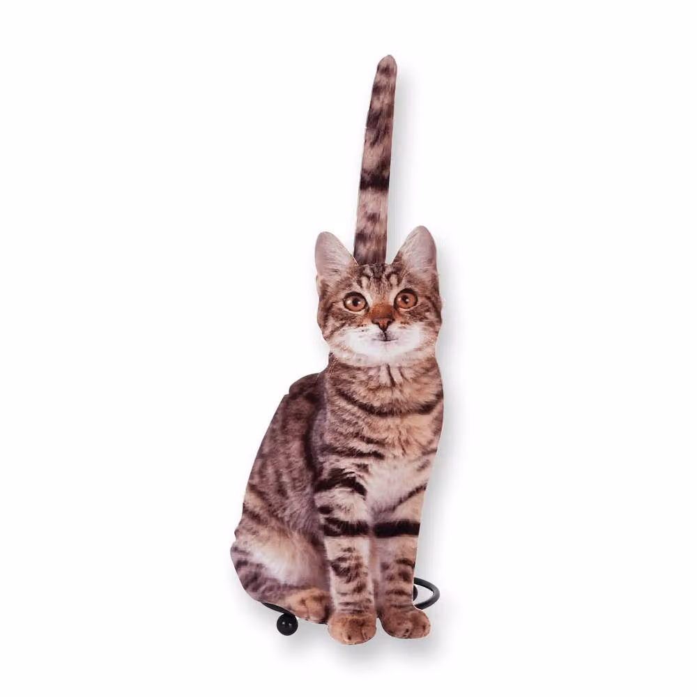Coopers of Stortford Photo-Realistic Cat Metal Spare Toilet Roll Holder, Multicolour and Brown, H: 45 cm, W: 40 cm, D: 18 cm – 2