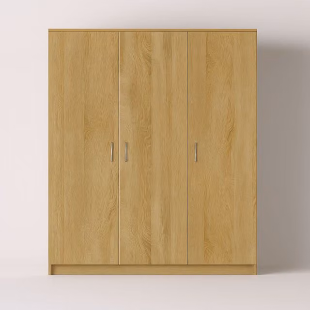 Venice 3 Door Wardrobe in Oak Brown