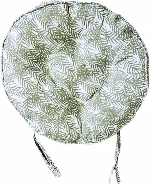 Ascalon Design Ltd Round XL Seat Pad in Green, W: 45 cm, D: 45 cm, H: 8 cm