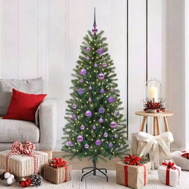 Berkfield Home Green Artificial Christmas Tree with 150 LEDs, Height: 150 cm – 1