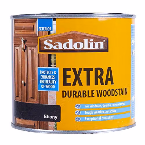 Sadolin Opaque Extra Durable Woodstain, Black, 500 ml – 1