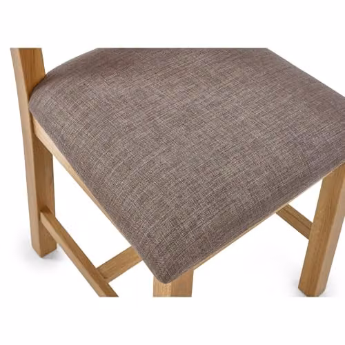 Julian Bowen Mallory Dining Chairs, Set of 2, Brown and Grey Oak, H 105 x W 47 x D 52 cm – 4