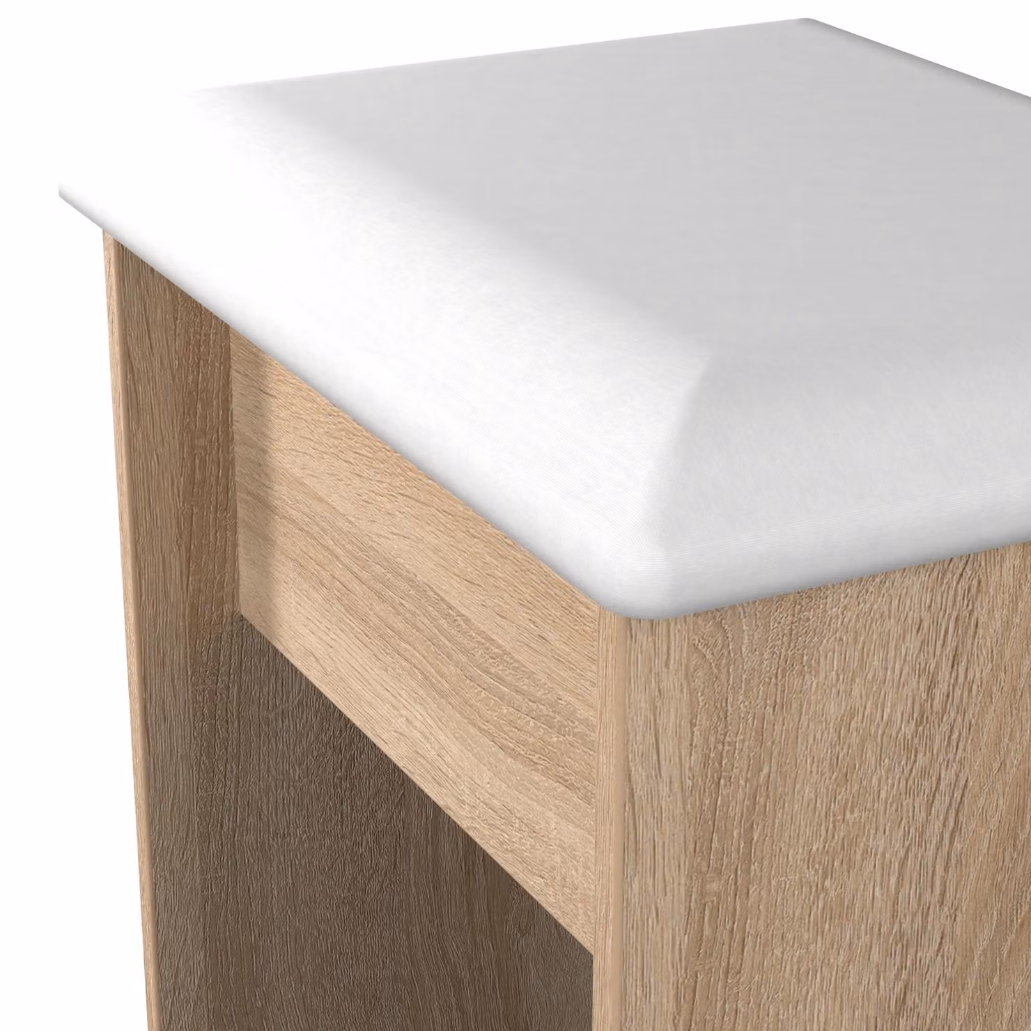 2 U Lucca Ready Assembled Stool in Light Oak – 3