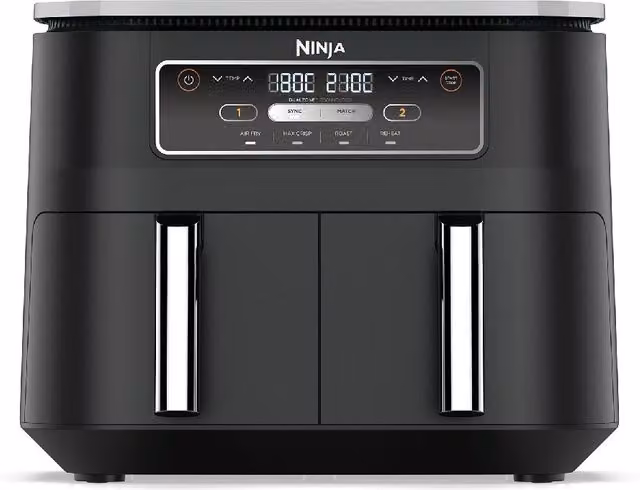 Ninja Foodi 4-in-1 Dual Zone Air Fryer 7.6L AF200UK, Black