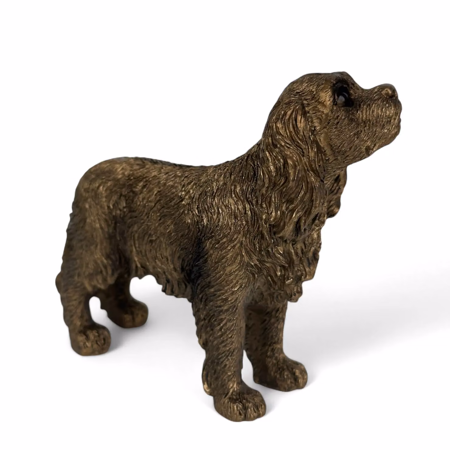 Leonardo Reflections Bronzed Cavalier King Charles Spaniel Dog Figurine in Bronze and Gold – 3