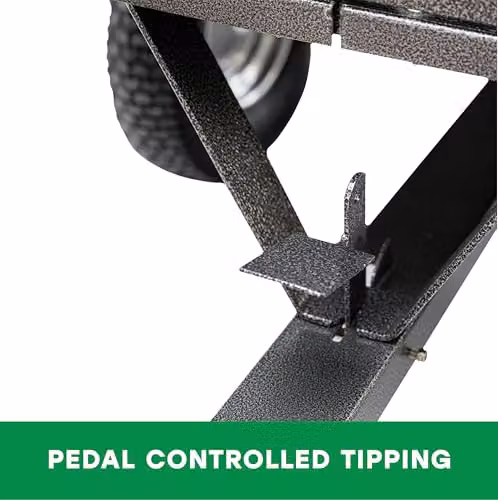 The Handy 225kg Towed Trailer with Folding Sides, Tipping Capability and Pneumatic Tyres in Grey Steel – 2