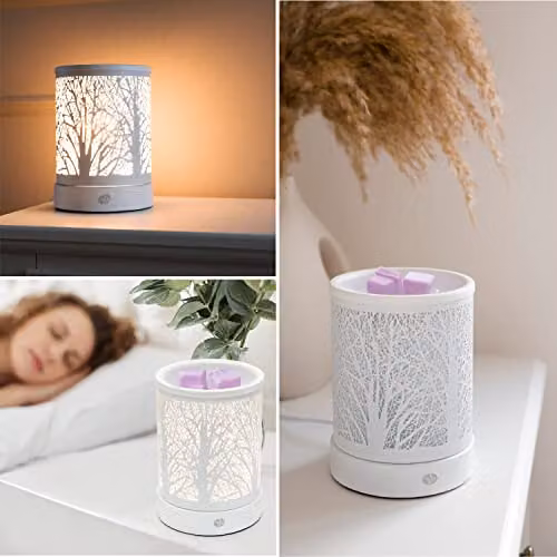 Rio FORA White Ceramic Wax Melt Burner and Electric Aroma Diffuser Lamp – 2