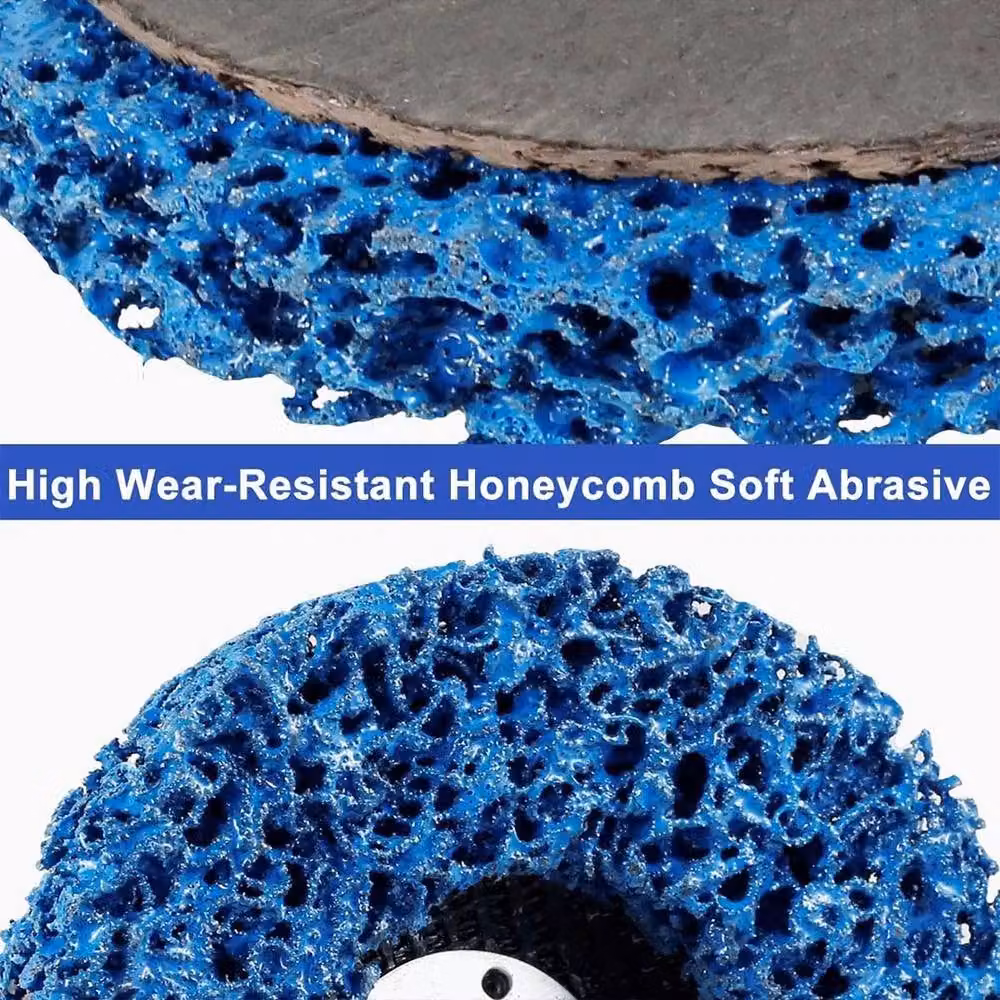 Ventryn 6-Piece 115mm Blue Wheel Discs for Angle Grinder for Paint and Rust Removal – 5