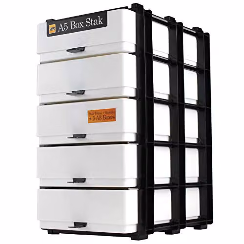 WestonBoxes A5 Craft Storage Unit in White