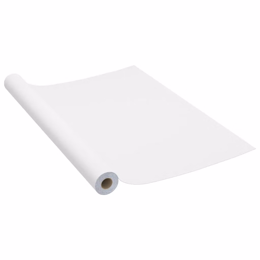 Berkfield Home White Self-adhesive PVC Furniture Film, W: 90 cm, L: 500 cm