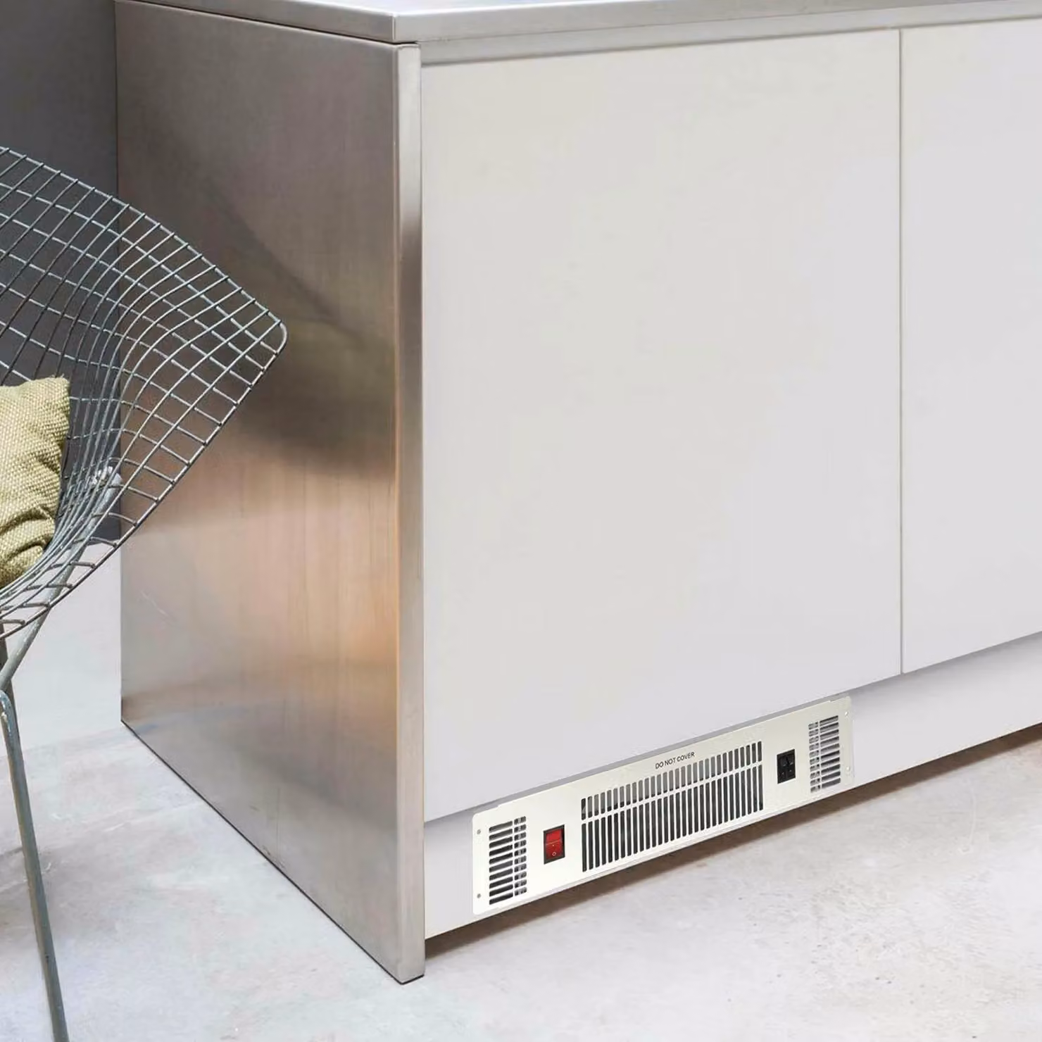 SIA 2kW White Slimline Electric Built-in Kitchen Plinth Space Heater PLH3 – 3
