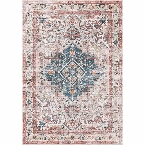 THE RUGS Atlas Collection Vintage Washable Polyamide Rug, Multicolour, W: 230 cm, D: 160 cm – 1