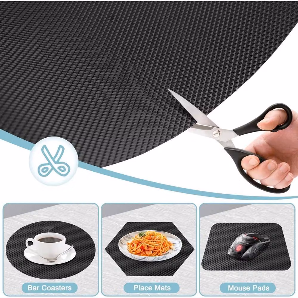 NESTLUNE Non Slip Tool Box Drawer Mat, Black, W: 520 cm, D: 52 cm – 3