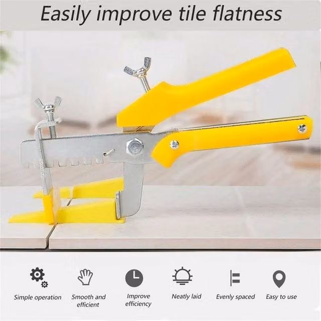 Nordara 2000-Piece Tile Leveling Spacer System in Yellow – 1