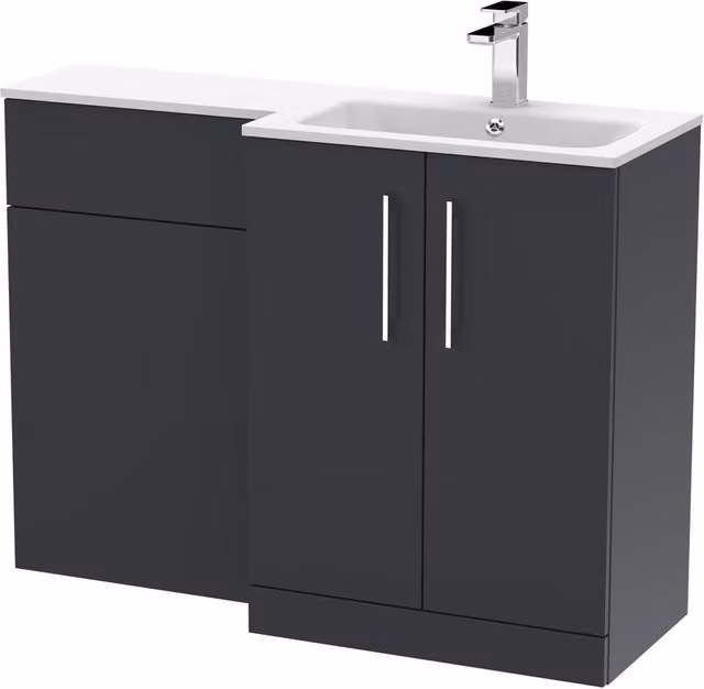 Balterley Bramshall 2 Door Right-Hand Combination Bathroom Unit in Matt Dark Grey – 1