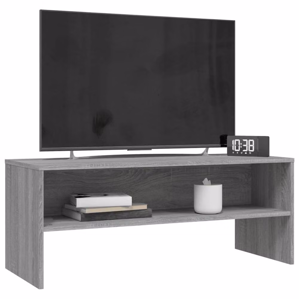 Berkfield Home Modern Grey Sonoma TV Cabinet W/D/H: 100 x 40 x 40 cm – 3