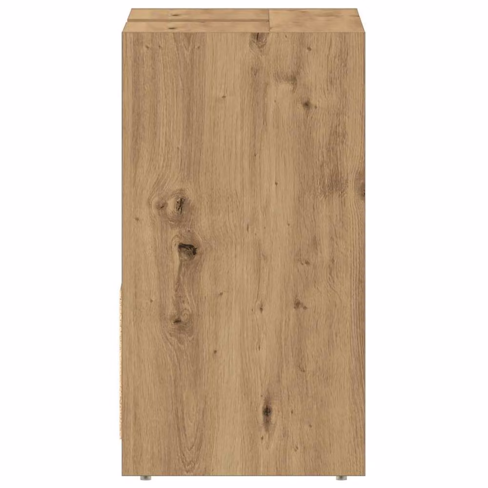 Berkfield Home Artisan Oak Durable Bathroom Sink Cabinet in Brown, W/D/H: 60 x 33 x 60 cm – 3