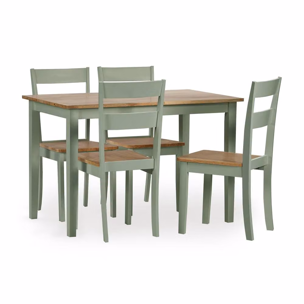 Cheshire Linwood Small Rectangular Dining Table in Green and Multicolour – 3