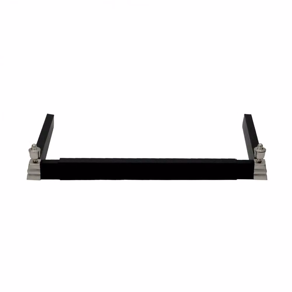 Nordara Adjustable Black Steel Fireplace Guard Fender Frame Surround – 2