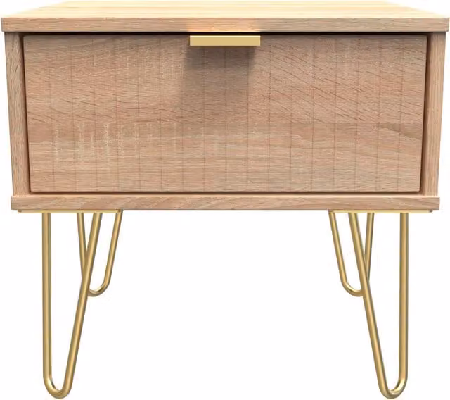 2 U Bexley 1 Drawer Bedside Table in Light Oak