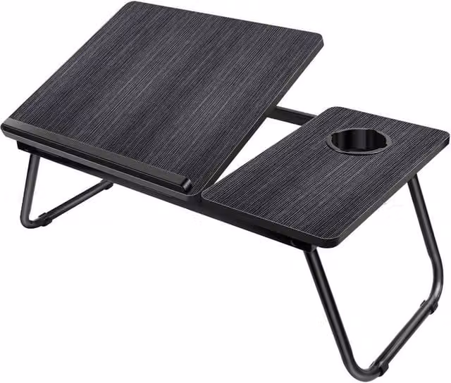 Kelvenix Portable Black Laptop Tray and Computer Lap Desk