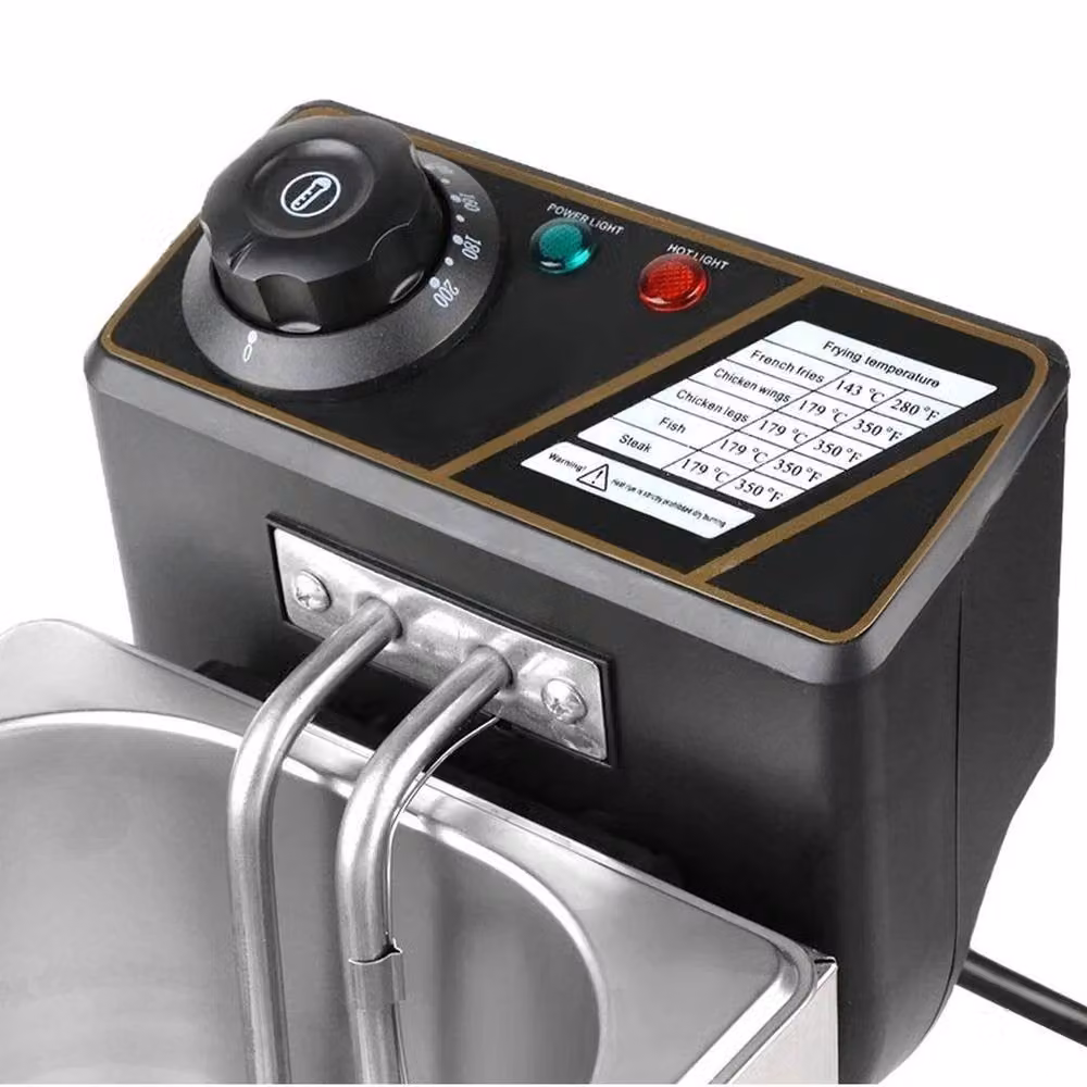 KORVIXA 4L Commercial Electric Deep Fryer in Silver – 3