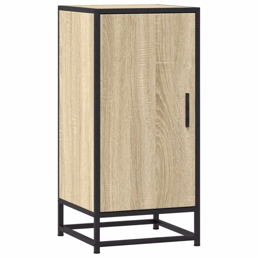 Berkfield Home Industrial Sideboard in Sonoma Oak and Brown, W/D/H: 35.5 x 35.5 x 76 cm – 2