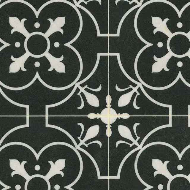 Vinyl Flooring UK Black Designer Effect 2.0mm Textile Backed Vinyl Flooring Sheet, W: 300 cm, L: 900 cm – 1