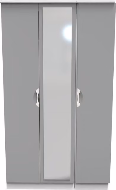 2 U Holborn Triple Mirror Wardrobe in Dark Grey – 1