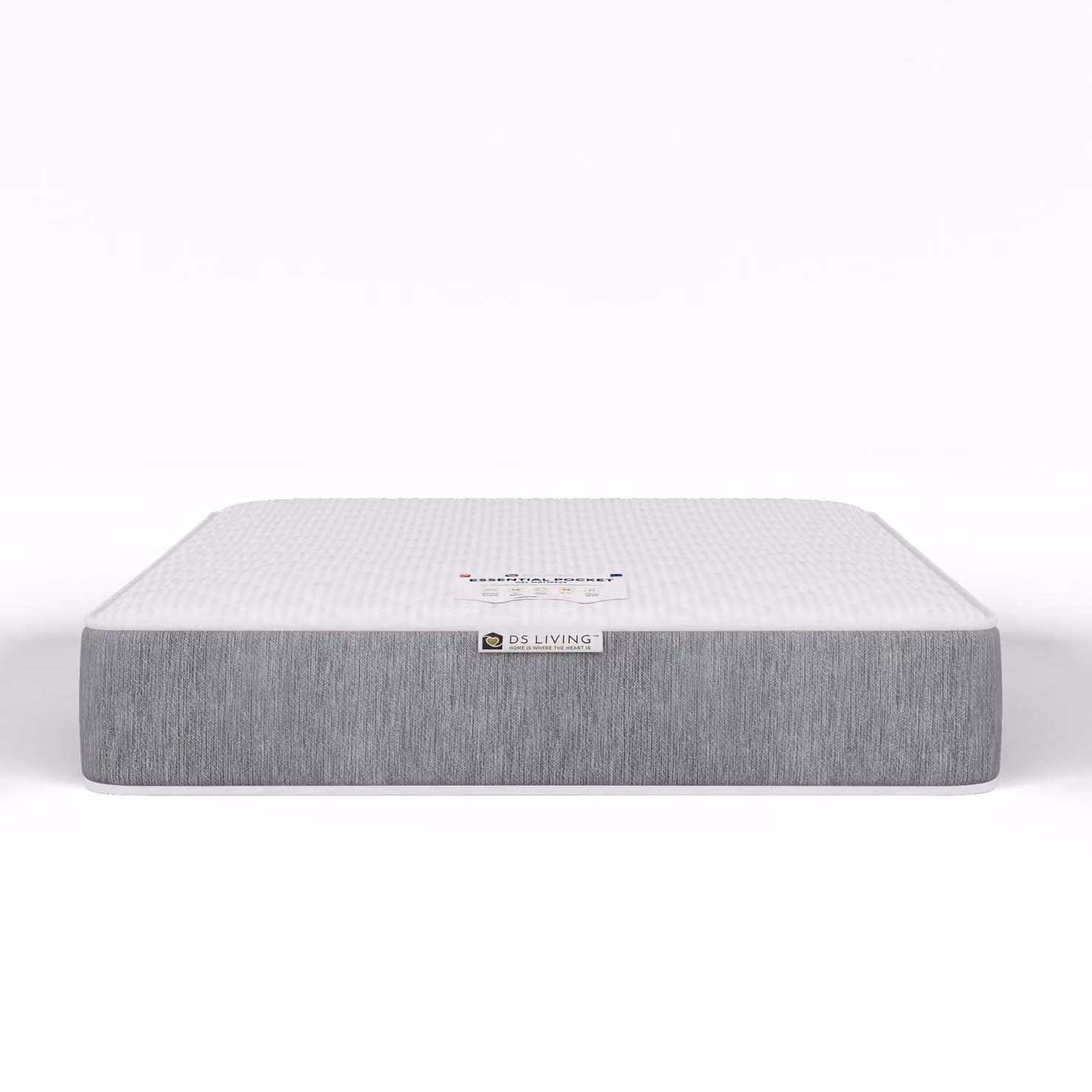 DS Living Imperial Hybrid Pocket Gel Essentials Mattress in Grey, W/D/H: 90 x 200 cm – 2