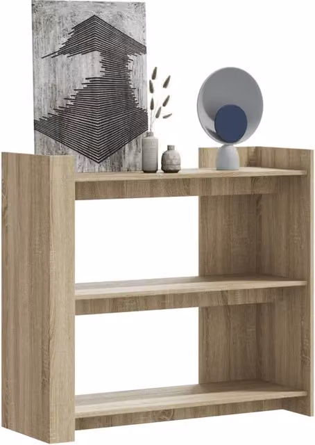 Berkfield Home Sonoma Oak Console Table in Brown, W/D/H: 100 x 35 x 90 cm