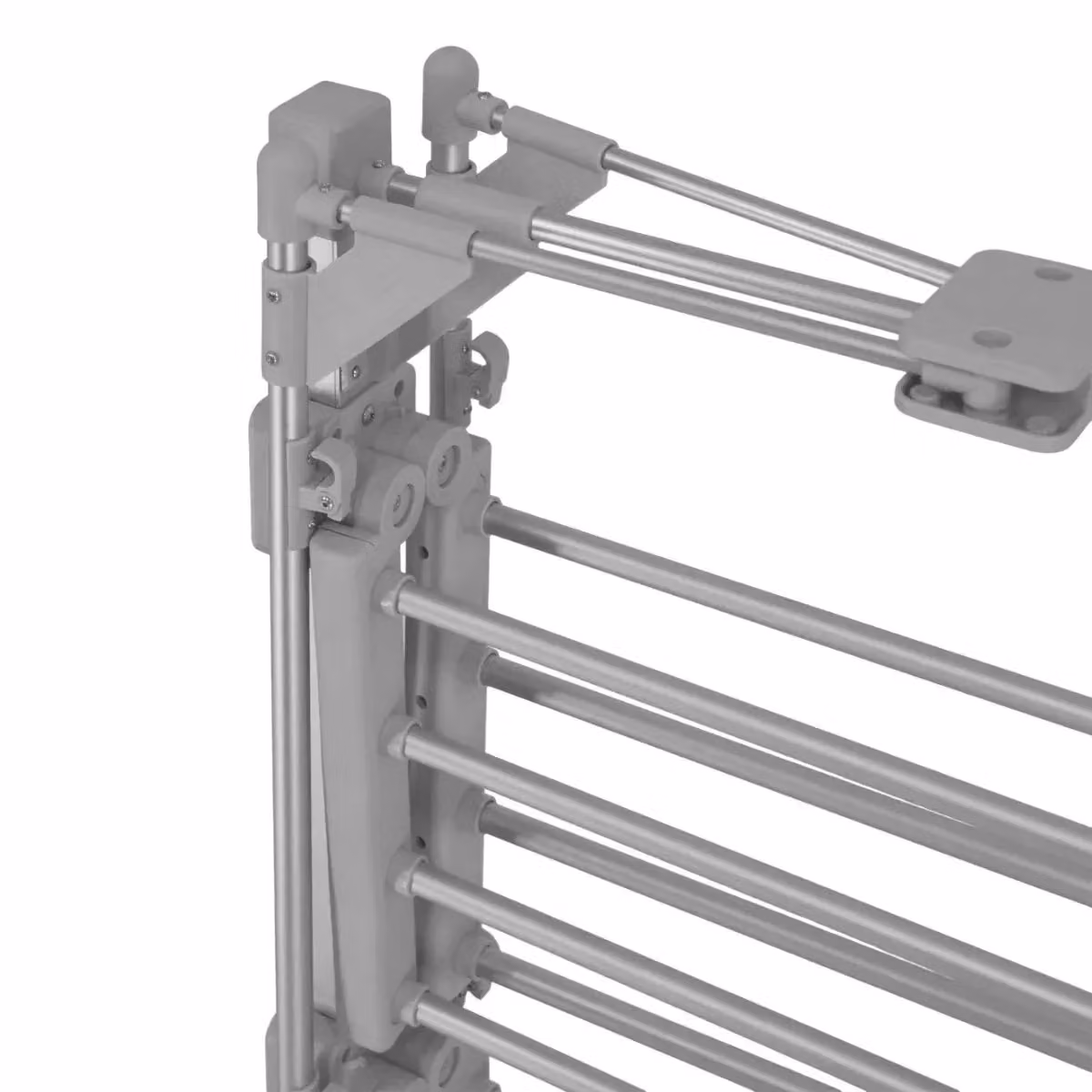 Monstershop Heated Clothes Airer in Grey, W/D/H: 111.0 x 62.0 cm – 3