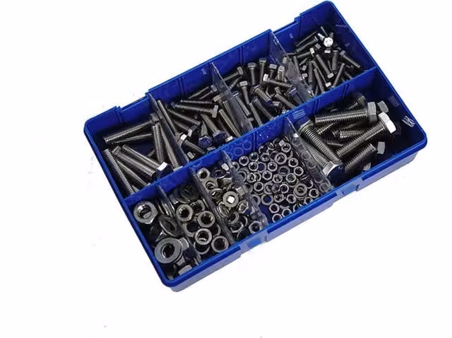 Kitmaster Nuts and Washers Kit M5 - M10 A2 Stainless Steel in Blue