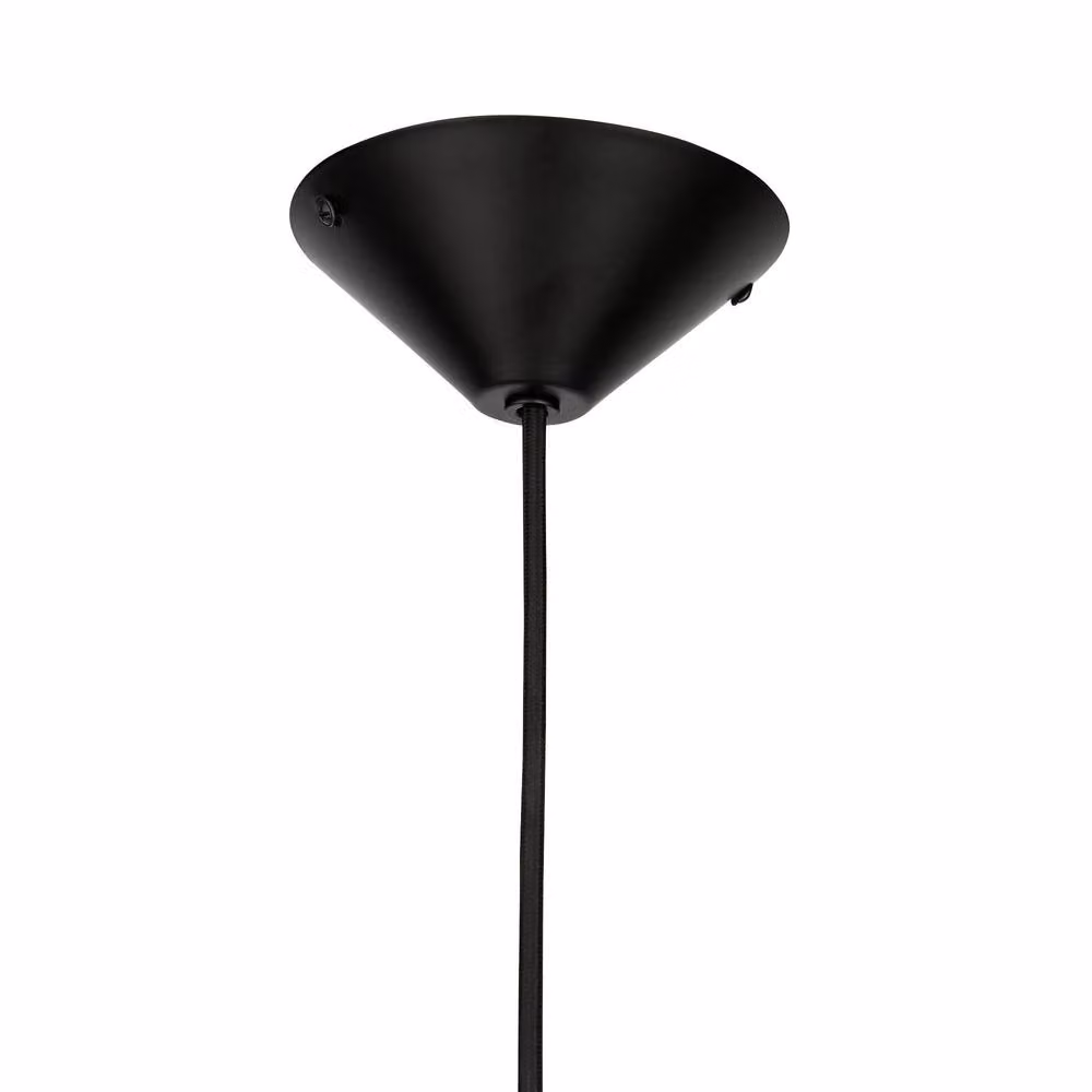 First Choice Lighting Fontana Set of 2 Black Metal Ceiling Pendant Lights, Diameter: 40 cm – 7