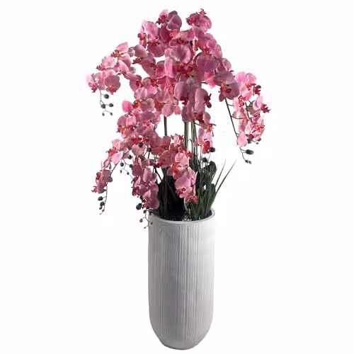 Leaf UK Pink Orchid Potted Artificial Plant Display, Height: 150 cm – 2