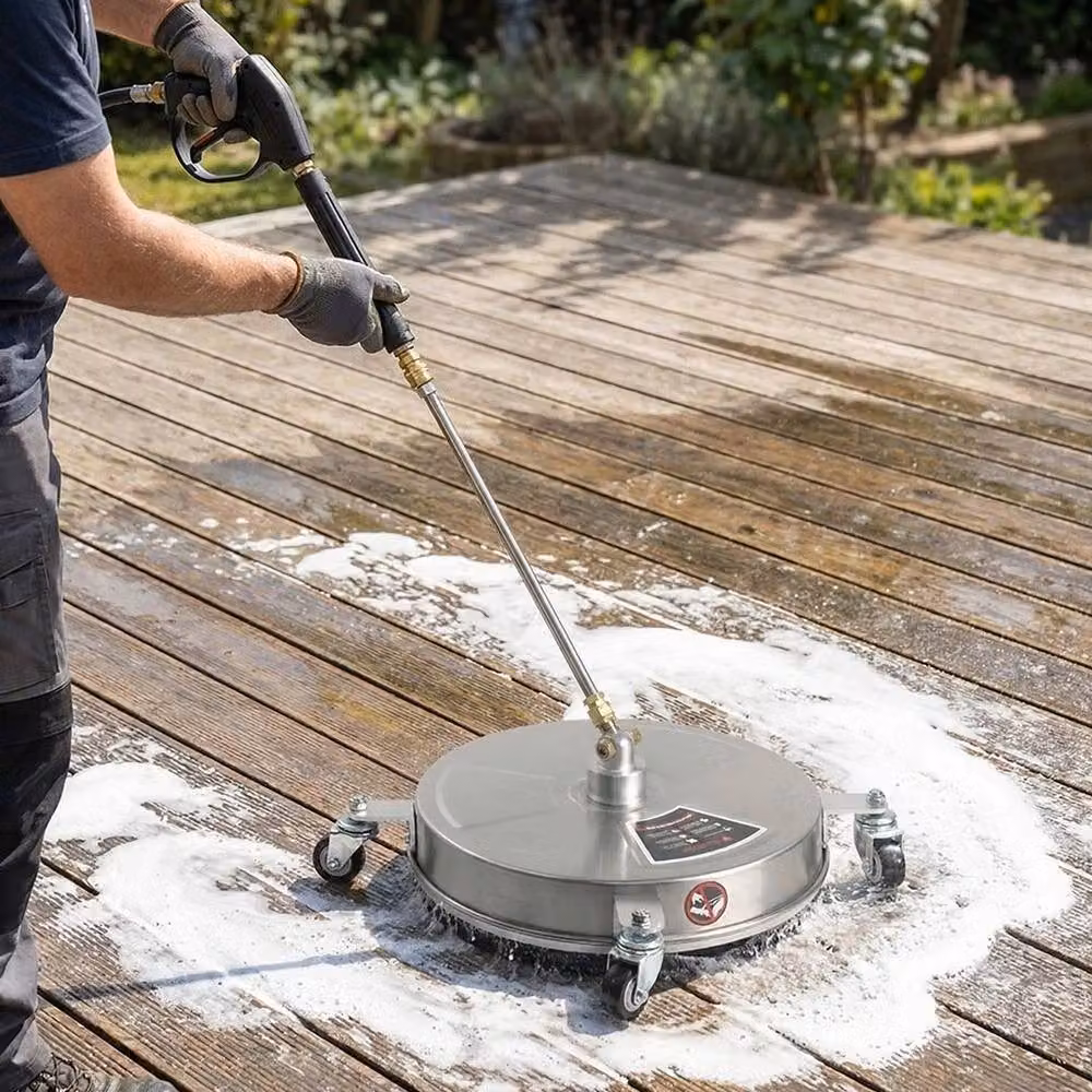 SPETLEK Commercial 15 inch Flat Surface Cleaner in Silver Stainless Steel, 100g – 3