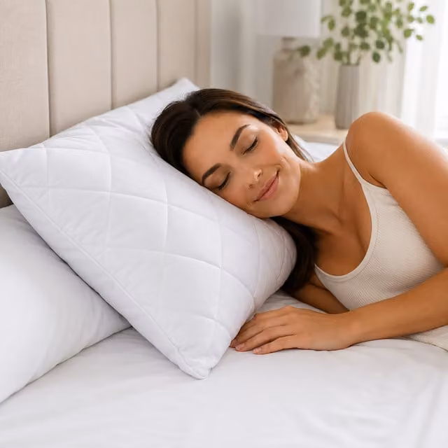 Velosso Supersoft Quilted Pillow Protector in White