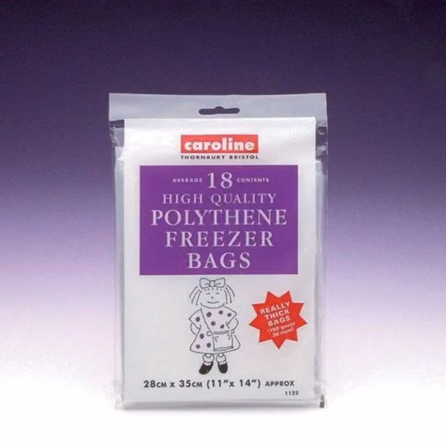 Caroline Transparent Multicolour Freezer Bags, 18 Pack – 1