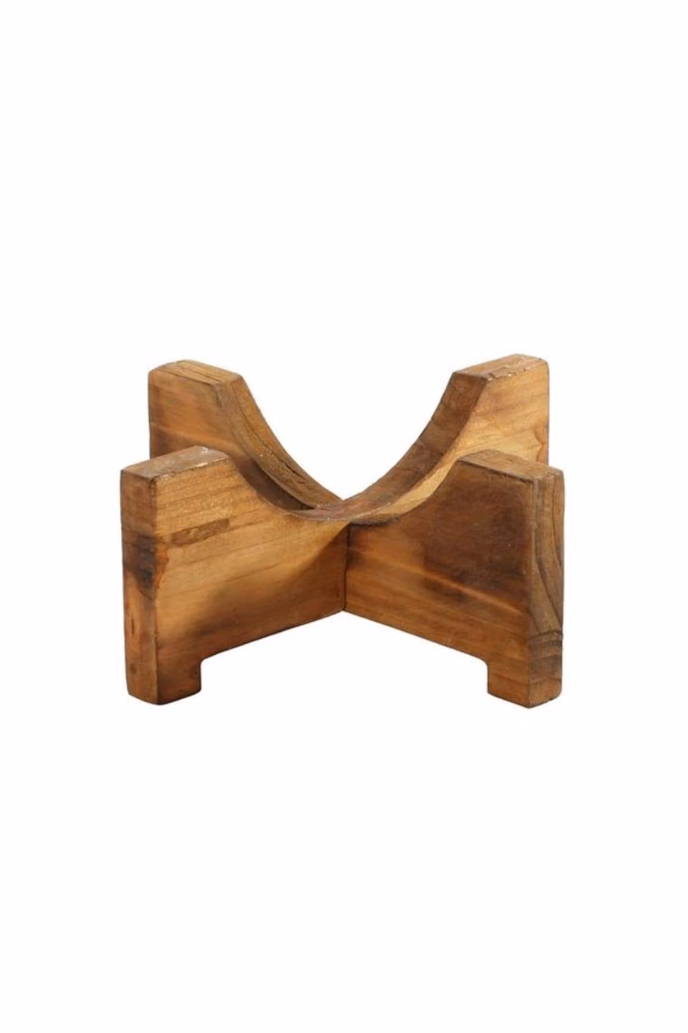 KDMD Brown Wooden Stand for 7cm Gold Pots, 3 Pack – 2