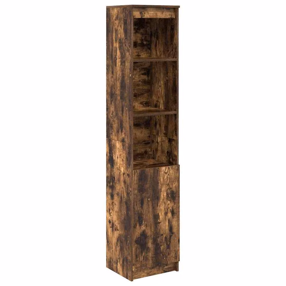 Berkfield Home Smoked Oak Highboard in Brown, W/D/H: 37.5 x 35 x 180 cm – 2