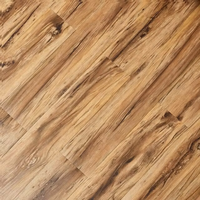 Novecrafto Self Adhesive Wood Look Vinyl Floor Planks, Sandalwood Glow Brown, 7 Pack Covering 0.97m²