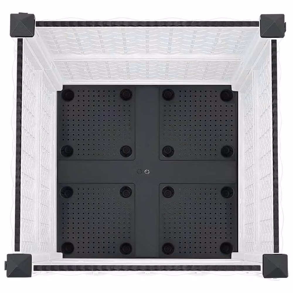 Berkfield Home White Polypropylene Raised Bed W/D/H: 40 x 40 x 38 cm