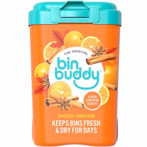 Bin Buddy Bin Freshener Deodoriser Powder Spiced Orange 450g